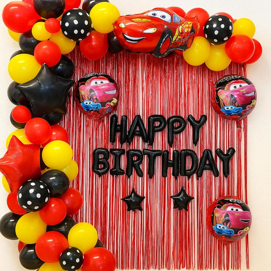 McQeueen Car Happy Birthday Decoration Theme Set