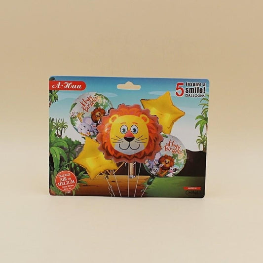 5 Pcs Lion Theme For Birthday and Party Decorations for Kids