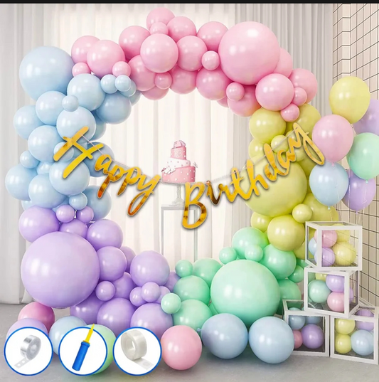 Multicolor Happy Birthday Decoration Theme Set