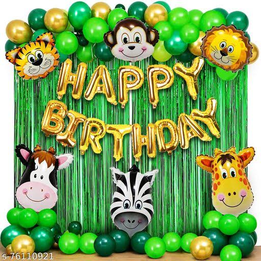 Animals Theme Happy Birthday Decoration Theme